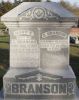 Calvin and Mary E. Braucher Branson Cemetery Headstone at Ipave Cemetery