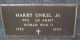 Harry Unkel Jr Military Marker at Shreve Cemetery