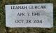 Leanah Smith Gurcak Cemetery Headstone at Eliam Cemetery