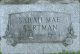 Sarah Mae DeVies Wertman Cemetery Headstone