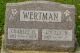 Charles Harrison Wertman and Lucille M. Welch Wertman Cemetery Headstone at Albion Cemetery