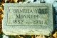 Cornelia Yost Monnett Cemetery Headstone at Oakwood Cemetery