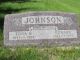 Edward Johnson and Edna Mary Buchtel Johnson Cemetery Headstone