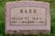 Ira L Barr and Helen Opal DeVies Barr Cemetery Headstone