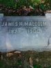 James Harvey Malcolm Cemetery Headstone at Oakwood Cemetery