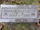 John W Saddison Cemetery Headstone