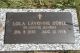 Lola Lavonne Haushild Zobel Cemetery Headstone