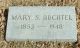 Mary Nelson Buchtel (born Stevenson) Cemetery Headstone