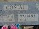 Warren Thomas Costal Sr and Alzetta Costal (born Tritt) Cemetery Headstone