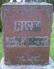William Henry Rice and Avies Carry Myers Rice Cemetery Headstone at Woodlawn