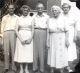 Gwaltney Family Reunion, June 1955, left to right Ralph Gwaltney, Maude Gwaltney Hunsicker, Richard Guy Gwaltney, Bertha Sumpter Gwaltney, Mabel Gwaltney Waite