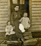 West family, mother and children - from left Edith Dyer, Edith West, Leroy West